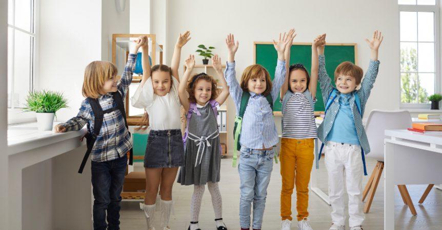 Schulranzen fuer grosse Kinder in der Grundschule