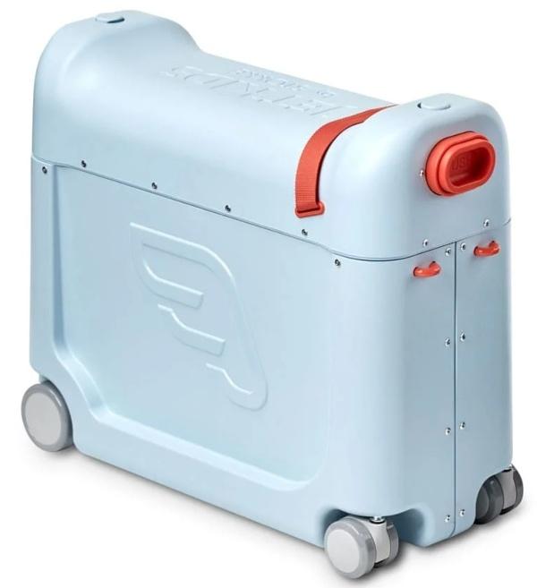 etKids by Stokke BedBox Kinder-Aufsitzkoffer mit Bett Blue - Kinderrollkoffer